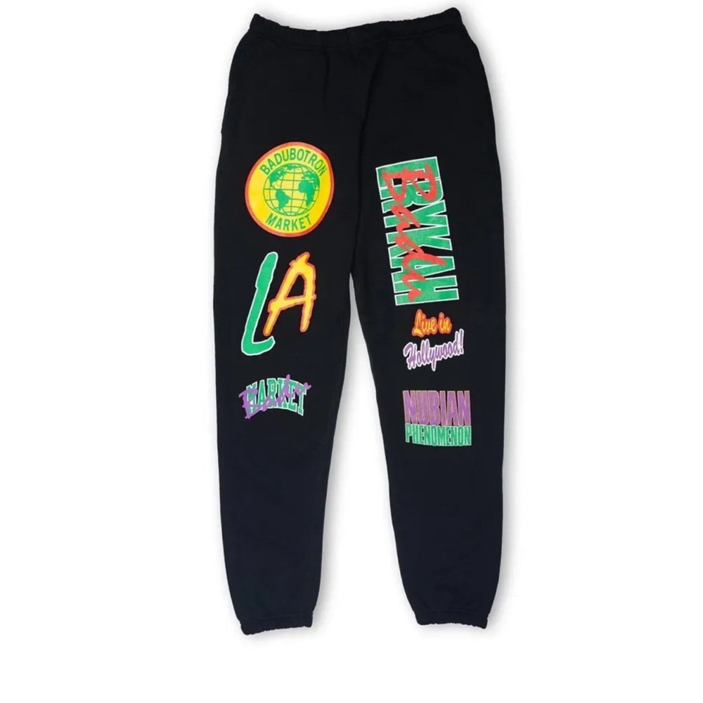 NWT LARGE CHINATOWN MARKET BADUBOTRON JOGGERS/SWEATPANTS $95 MSRP
